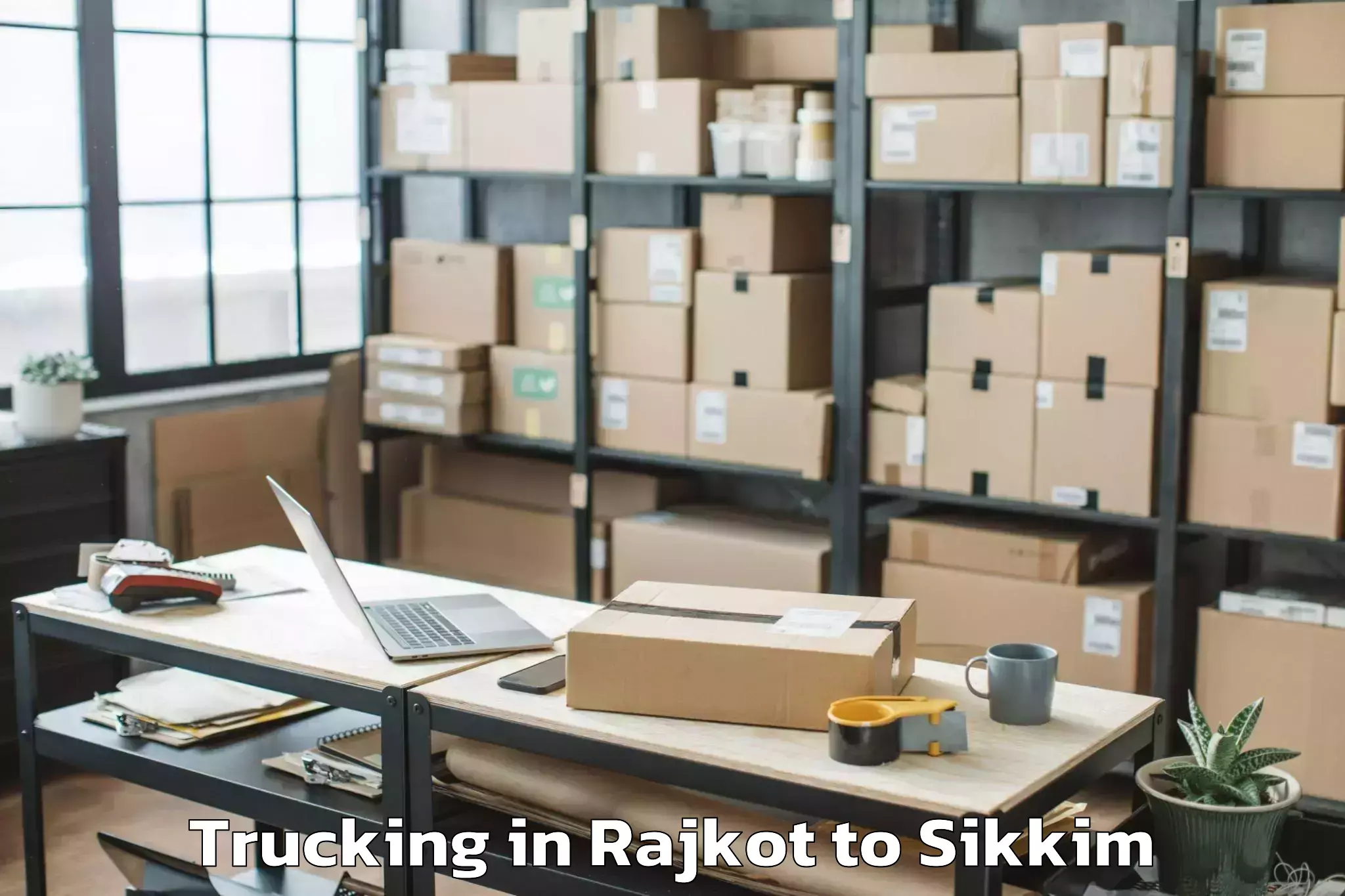 Get Rajkot to Geyzing Trucking